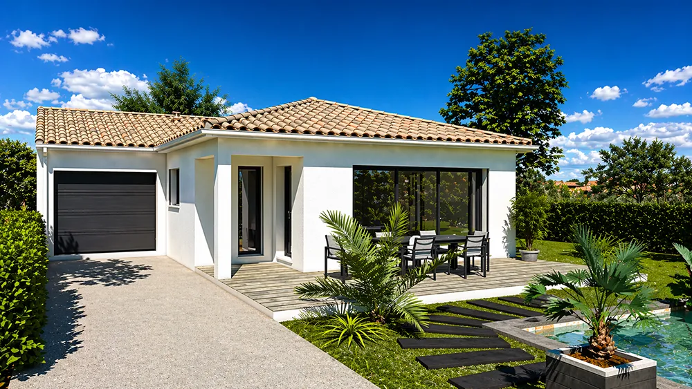 Maison T4 avec terrain – Corneilhan