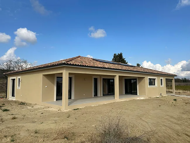 capestang chantier etape 5 facade terminee Nos réalisations