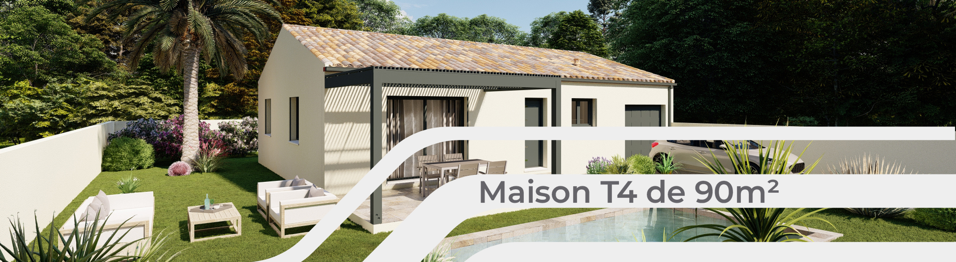 Modèle Centaure- Maison T4 de 90m²
