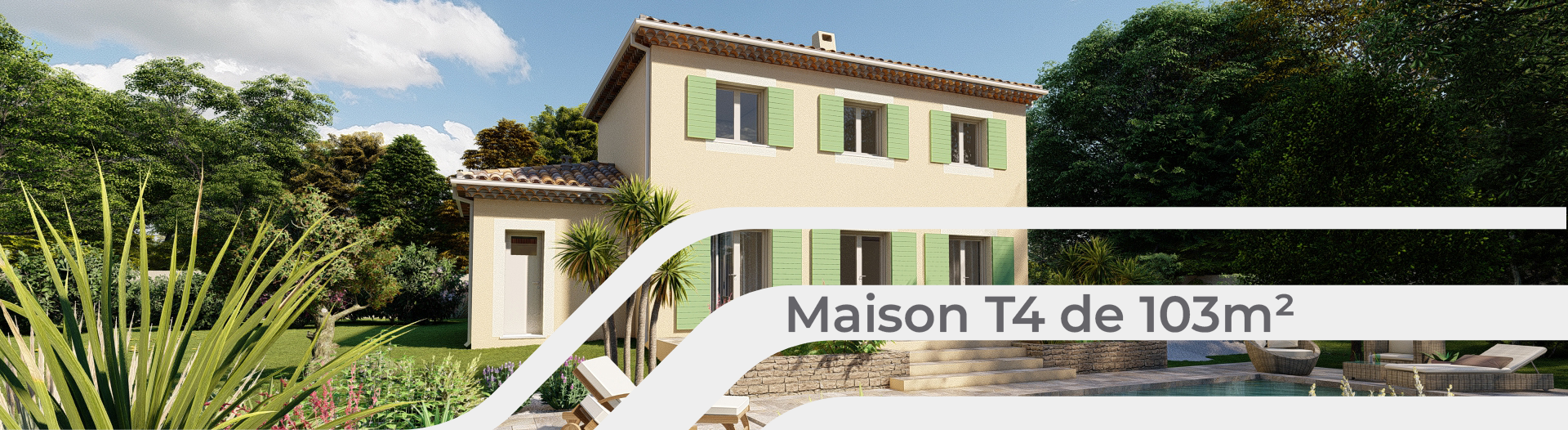 Modèle Soleil- Maison T4 de 103m²